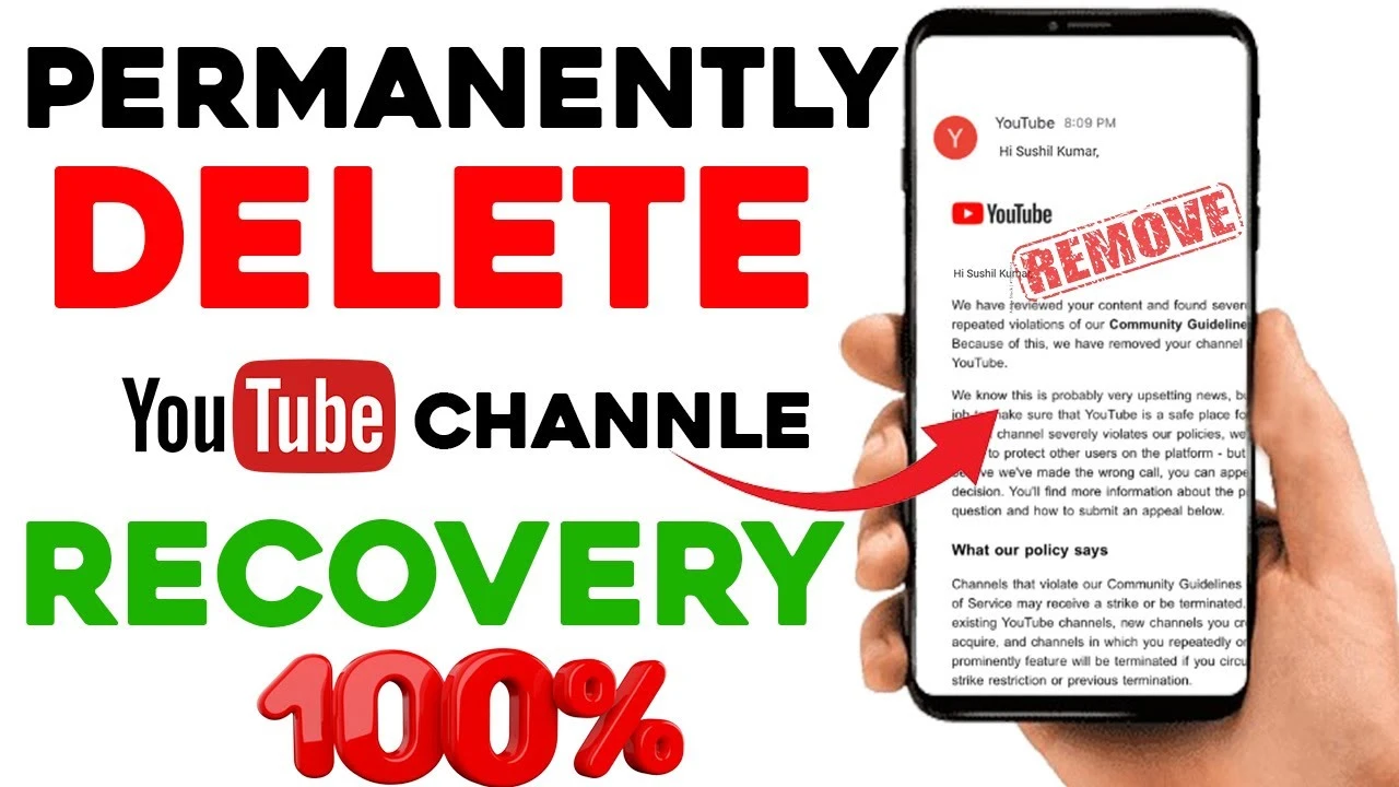 recover permanently deleted youtube account