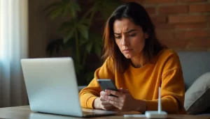 an image of girl working on laptop